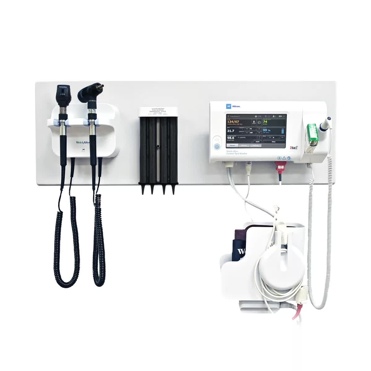 Welch Allyn Connex 7300 Bluetooth Connectivity Spot Monitor with Masimo SpO2 and SureTemp Plus