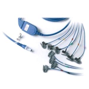 Welch Allyn Mortara Burdick Patient Cable, AHA 25 inch Leadwires with pinch connection for Q-Stress or HeartStride