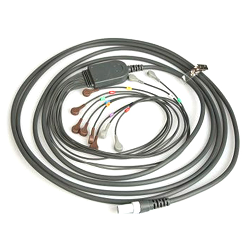 Welch Allyn Mortara Burdick Patient Cable, AHA 25 inch Leadwires with pinch connection for Q-Stress or HeartStride