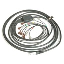 Welch Allyn Mortara Burdick Patient Cable, AHA 25 inch Leadwires with pinch connection for Q-Stress or HeartStride