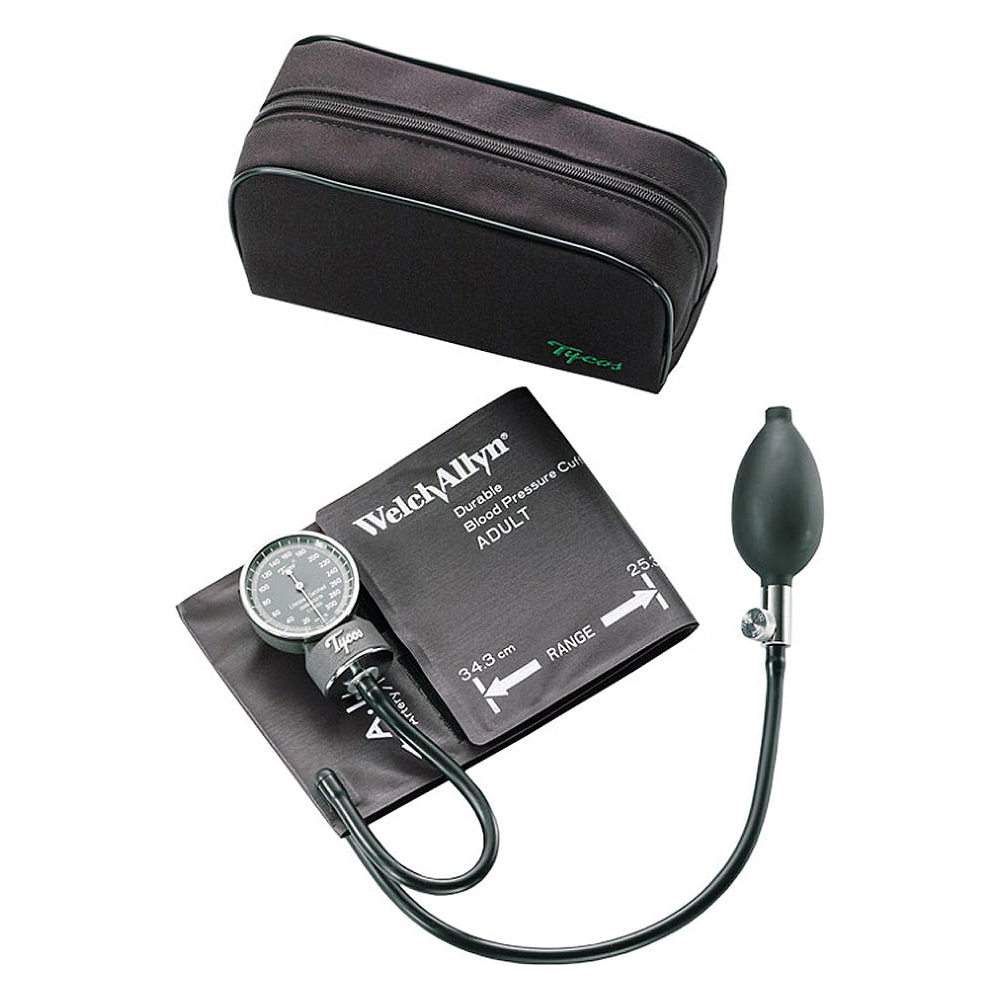 Welch Allyn Tycos DS48 Pocket Aneroid Sphygmomanometer with Large Adult Cuff, Latex Free