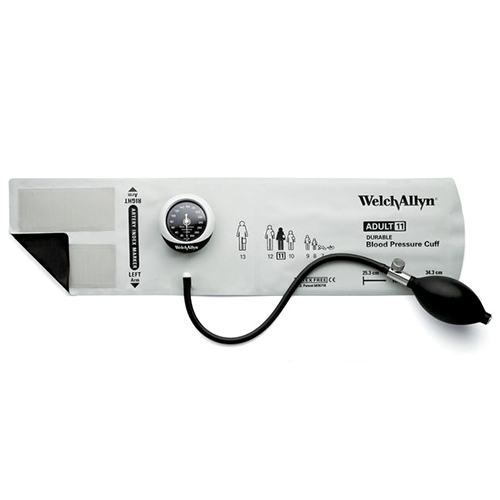 Welch Allyn DuraShock DS45 Integrated Aneroid Sphygmomanometer with Adult Cuff