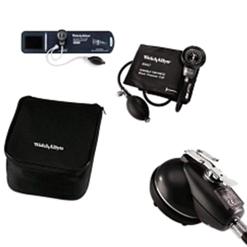 Welch Allyn DuraShock Pocket Aneroid Sphygmomanometer with Large Adult Cuff, Zipper Case