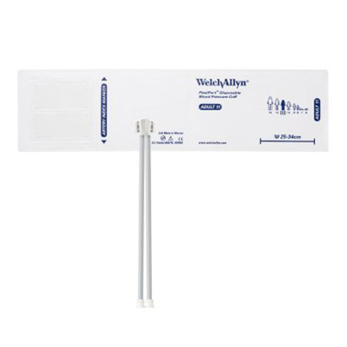 Welch Allyn Flexiport Soft Adult Disposable Blood Pressure Cuff with 2-Tubes, Locking Connector, 20/Pack