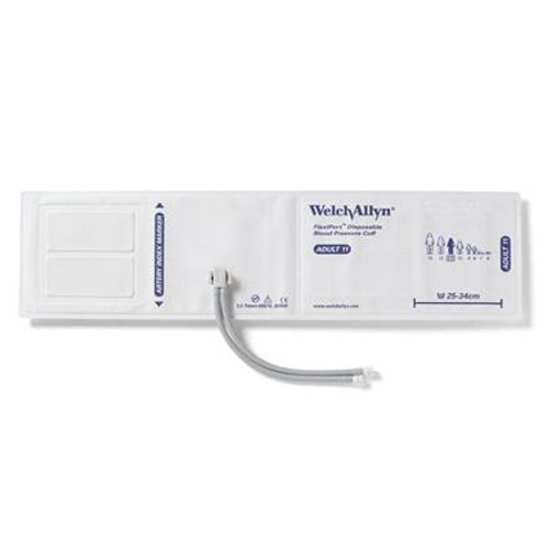 Welch Allyn Flexiport Soft Adult Disposable Blood Pressure Cuff with 2-Tubes, Screw Connector, 20/Pack