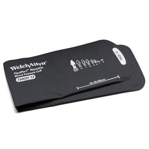 Welch Allyn Thigh FlexiPort Reusable Blood Pressure Cuff with 2-Tubes Mated Locking Connector for Blood Pressure Monitor