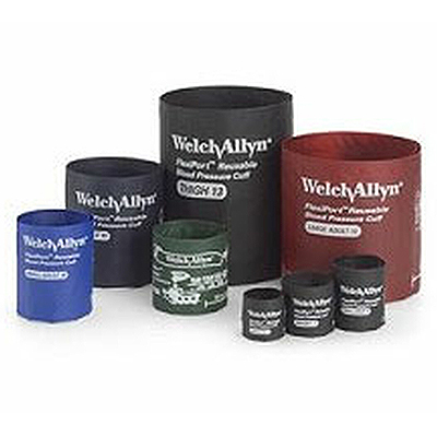 Welch Allyn Flexiport Small Adult Reusable Blood Pressure Cuff with 2-Tubes, Locking Connector for Blood Pressure Monitor