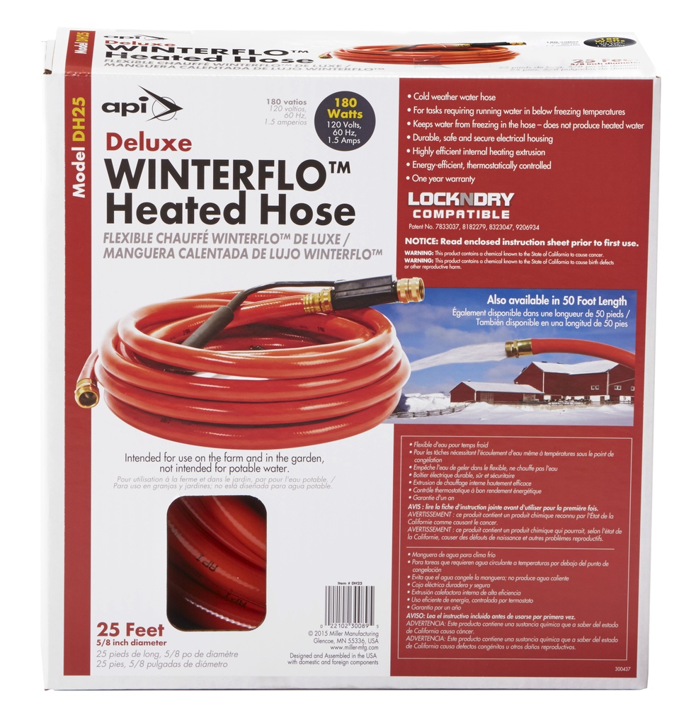 Deluxe 25ft Winterflo Heated Hose