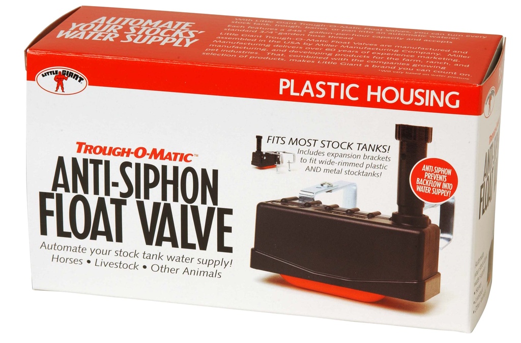 Plastic Trough-O-Matic® with Anti-Siphon Float Valve