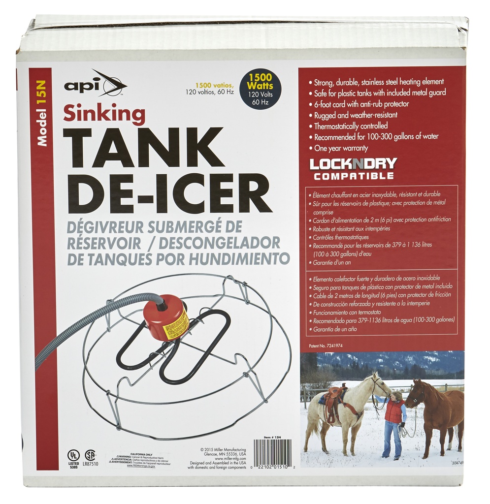 Sinking De-Icer, 1500 Watt