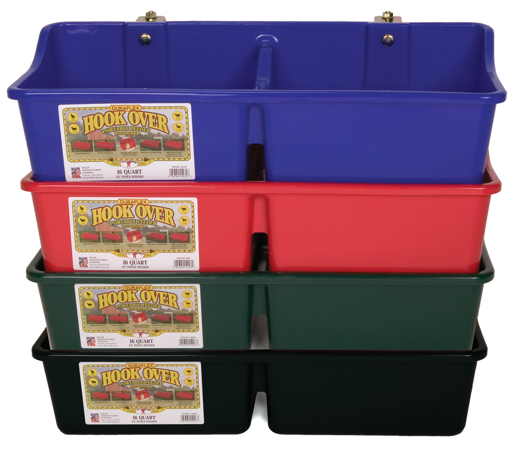 16 Quart Hook Over Portable Feeder with Divider