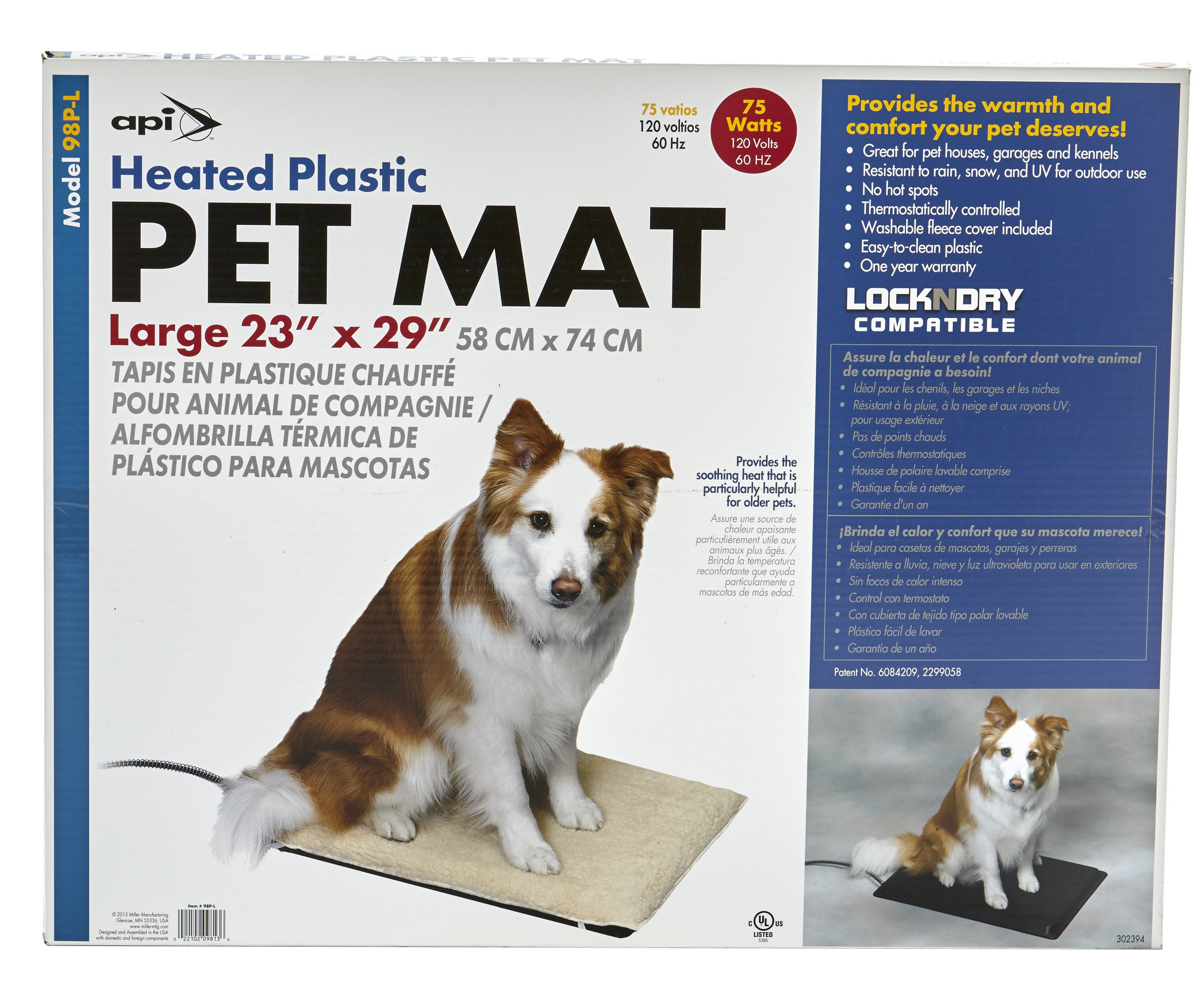Large Plastic Heated Pet Mat