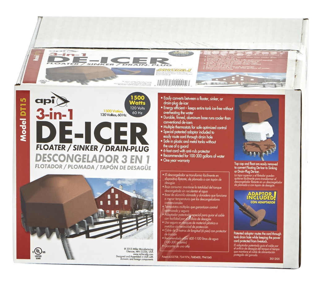 3-in-1 De-Icer, 1500 Watt
