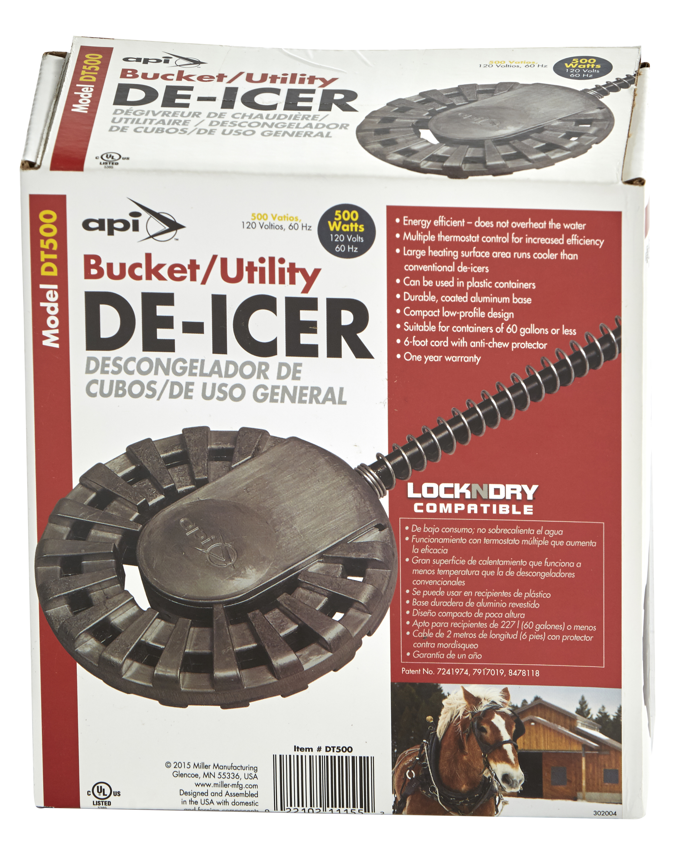 Bucket/Utility De-Icer, 500 Watt