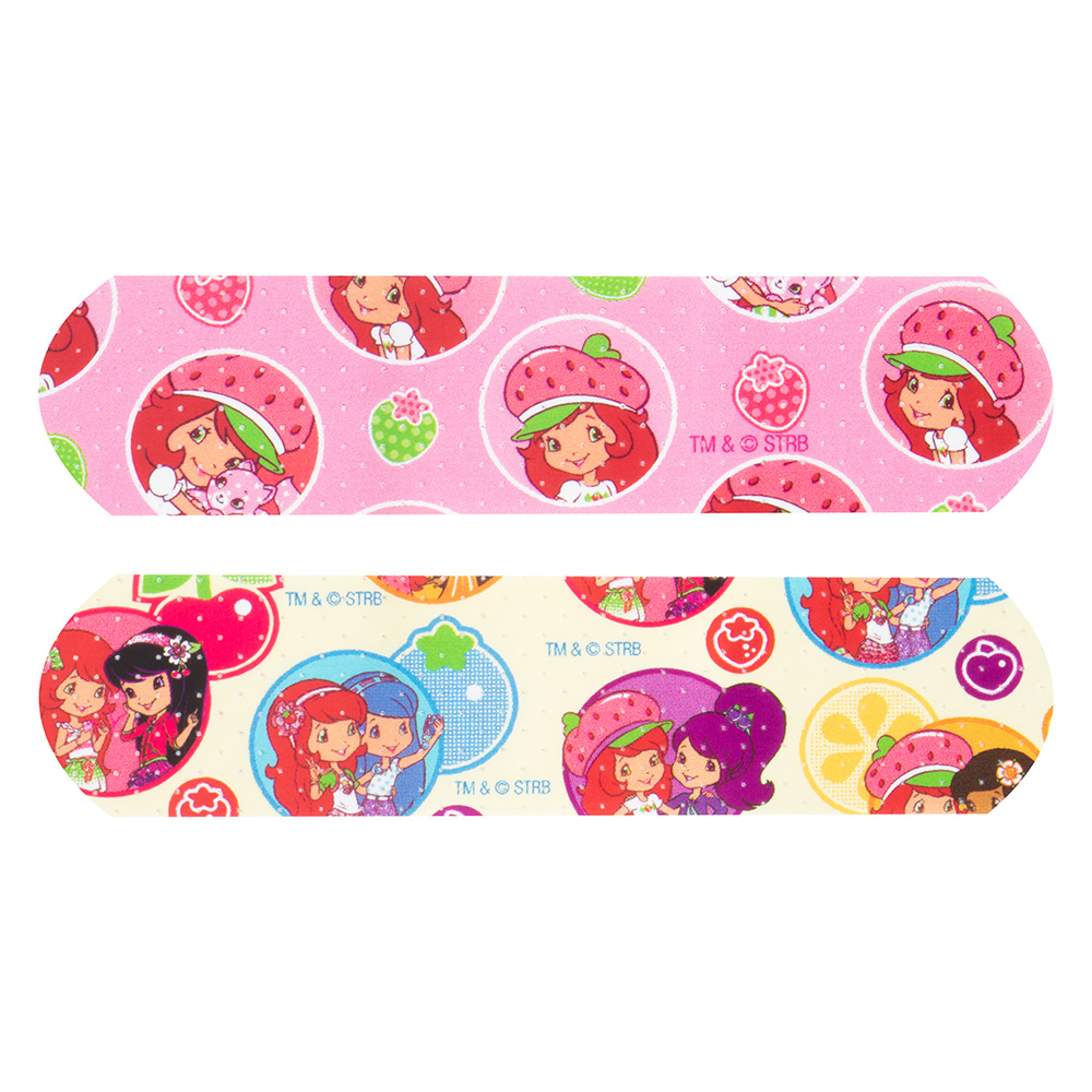 Dukal American White Cross 3/4 x 3 inch Strawberry Shortcake Adhesive Kid Design Bandages, 1200/Pack