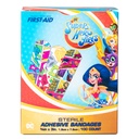 Dukal American White Cross 3/4 x 3 inch DC Super Hero Girls Adhesive Kid Design Bandages, 1200/Pack