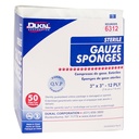 Dukal 3 x 3 inch 12-Ply Sterile Gauze Sponges, 2400/Pack