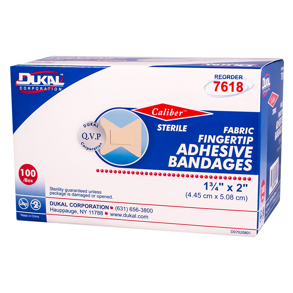 Dukal Fabric Adhesive Bandages for Fingertip, 2400/Pack