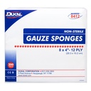 Dukal 8 x 4 inch 12-Ply Non-Sterile Gauze Sponges, 2000/Pack