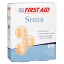 Dukal American White Cross 7/8 inch Sheer Adhesive Bandages, 2400/Pack