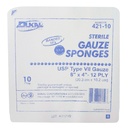 Dukal 8 x 4 inch 12-Ply Type VII Sterile Gauze Sponges, 800/Pack