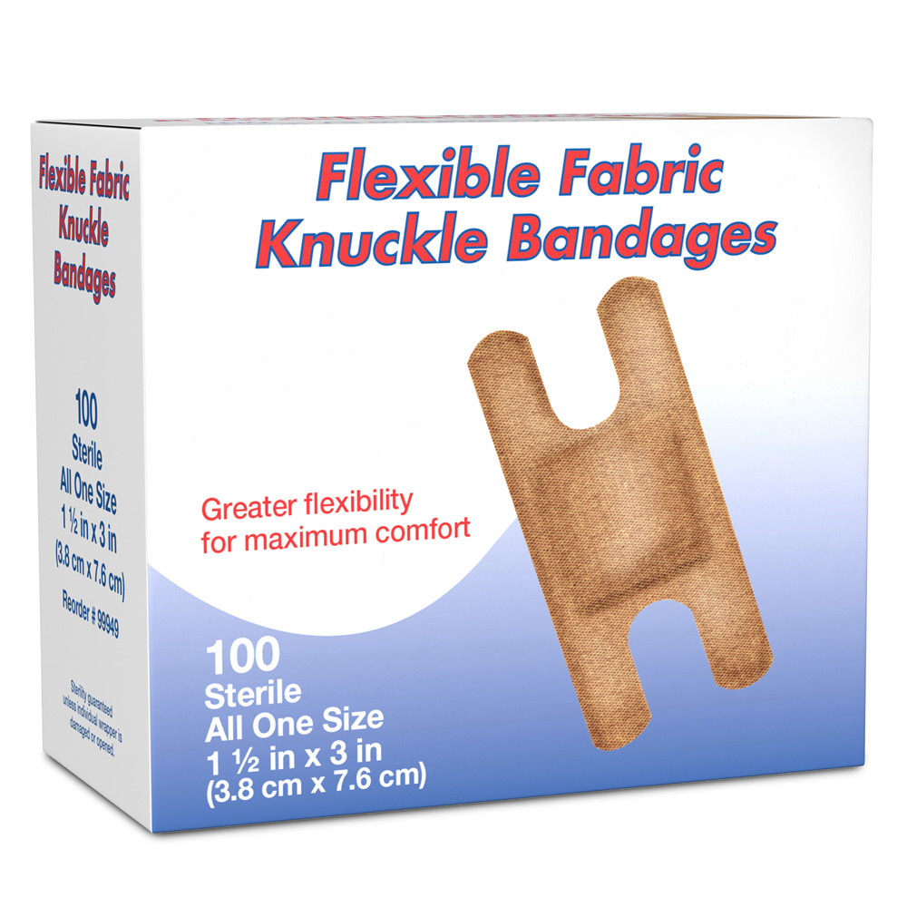 Dukal Hospital Quality 1-1/2 x 3 inch Lightweight Flexible Fabric Adhesive Bandages, 3600/Pack
