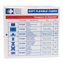 Dukal American White Cross 1-1/2 x 2-9/16 inch Soft Flexible Fabric Adhesive Bandages, 1200/Pack
