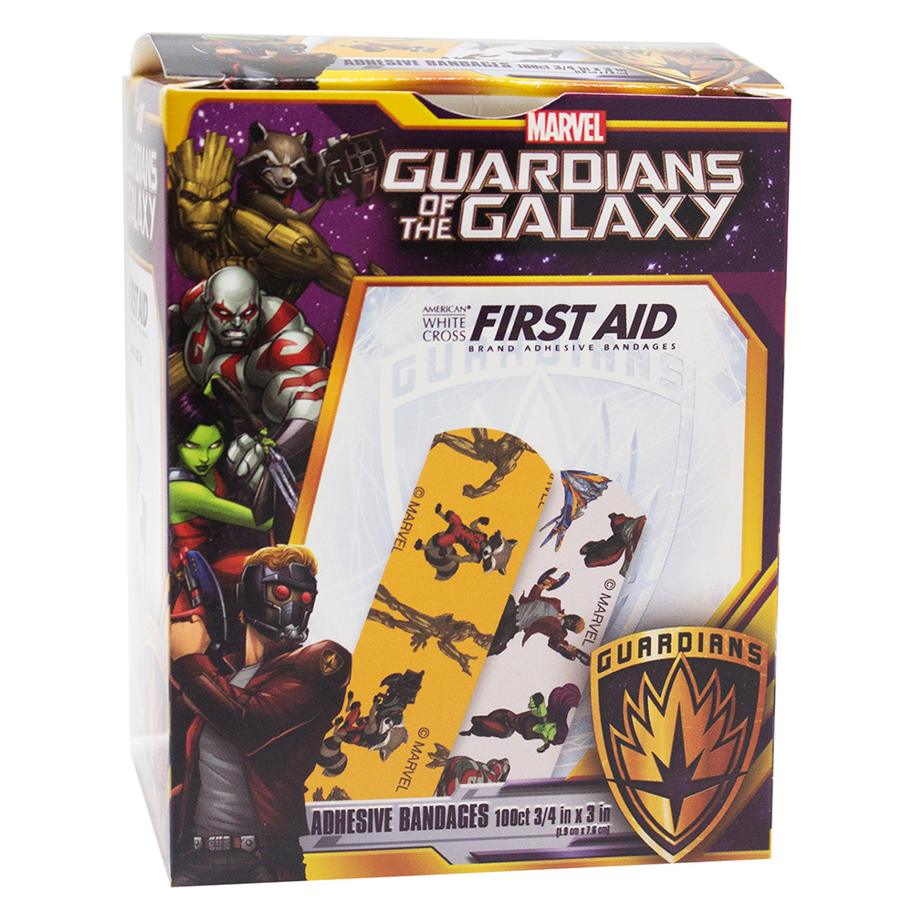 Dukal American White Cross 3/4 x 3 inch Guardians of the Galaxy Adhesive Bandages, 1200/Pack