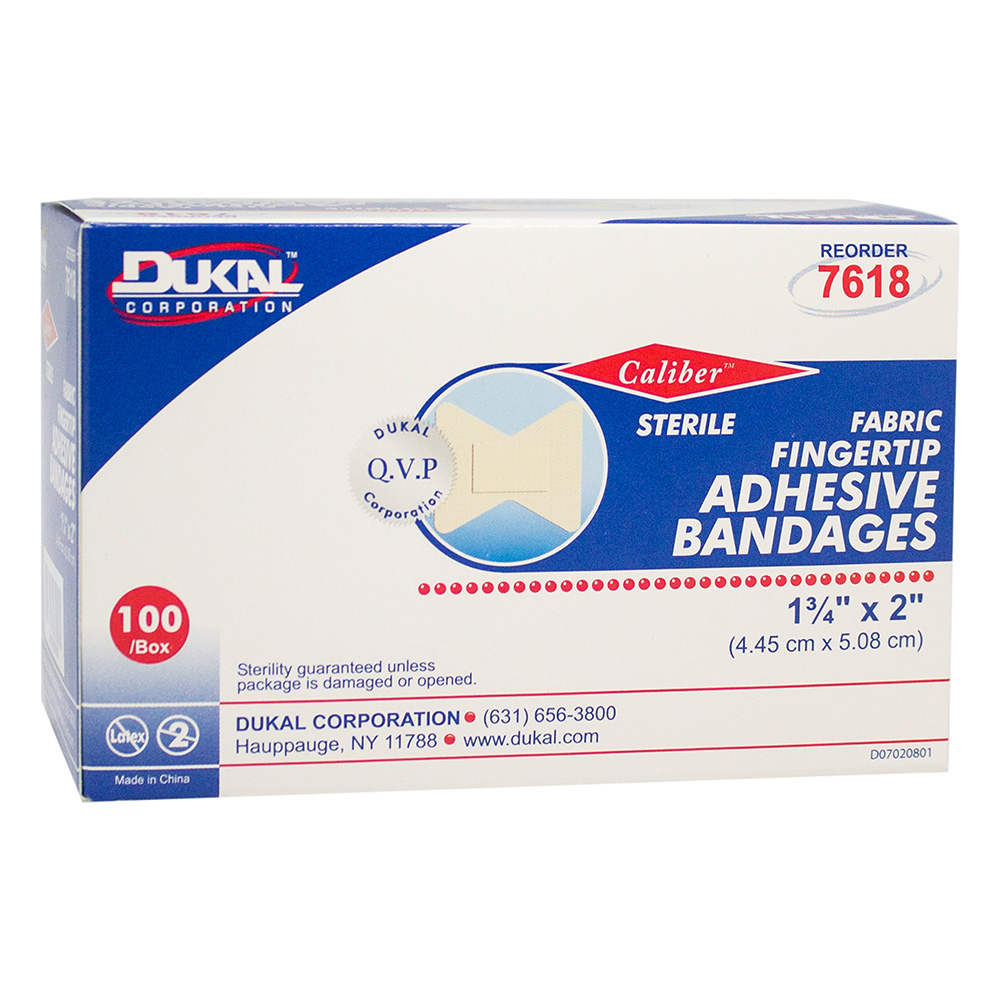 Dukal Fabric Adhesive Bandages for Fingertip, 2400/Pack