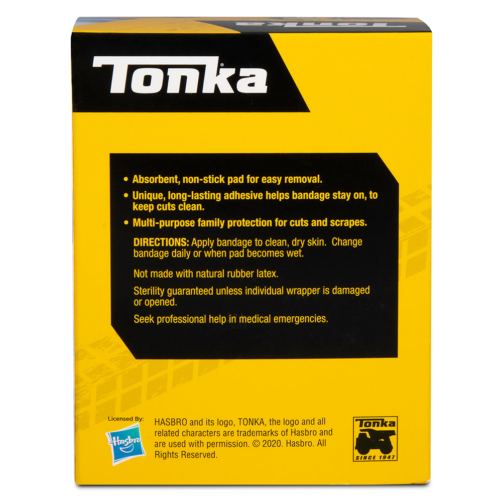 Dukal American White Cross 3/4 x 3 inch Tonka Adhesive Kid Design Bandages, 1200/Pack