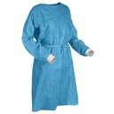 3D Isolation Gown, Blue, Elastic Cuff, 50 count