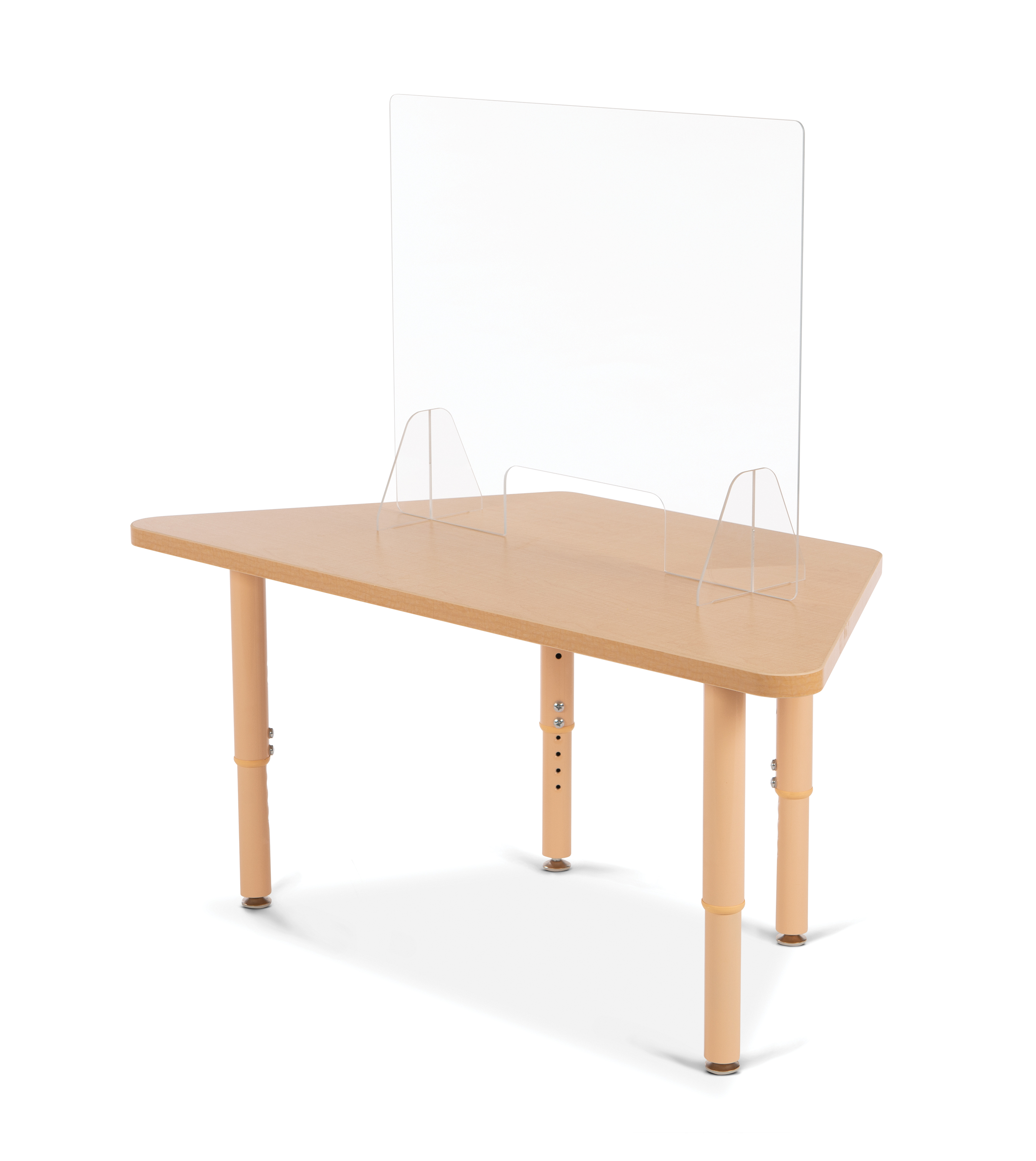 Jonti-Craft® See-Thru Table Divider Shields - 2 Station with Opening - 23.5&quot; x 8&quot; x 23.5&quot;