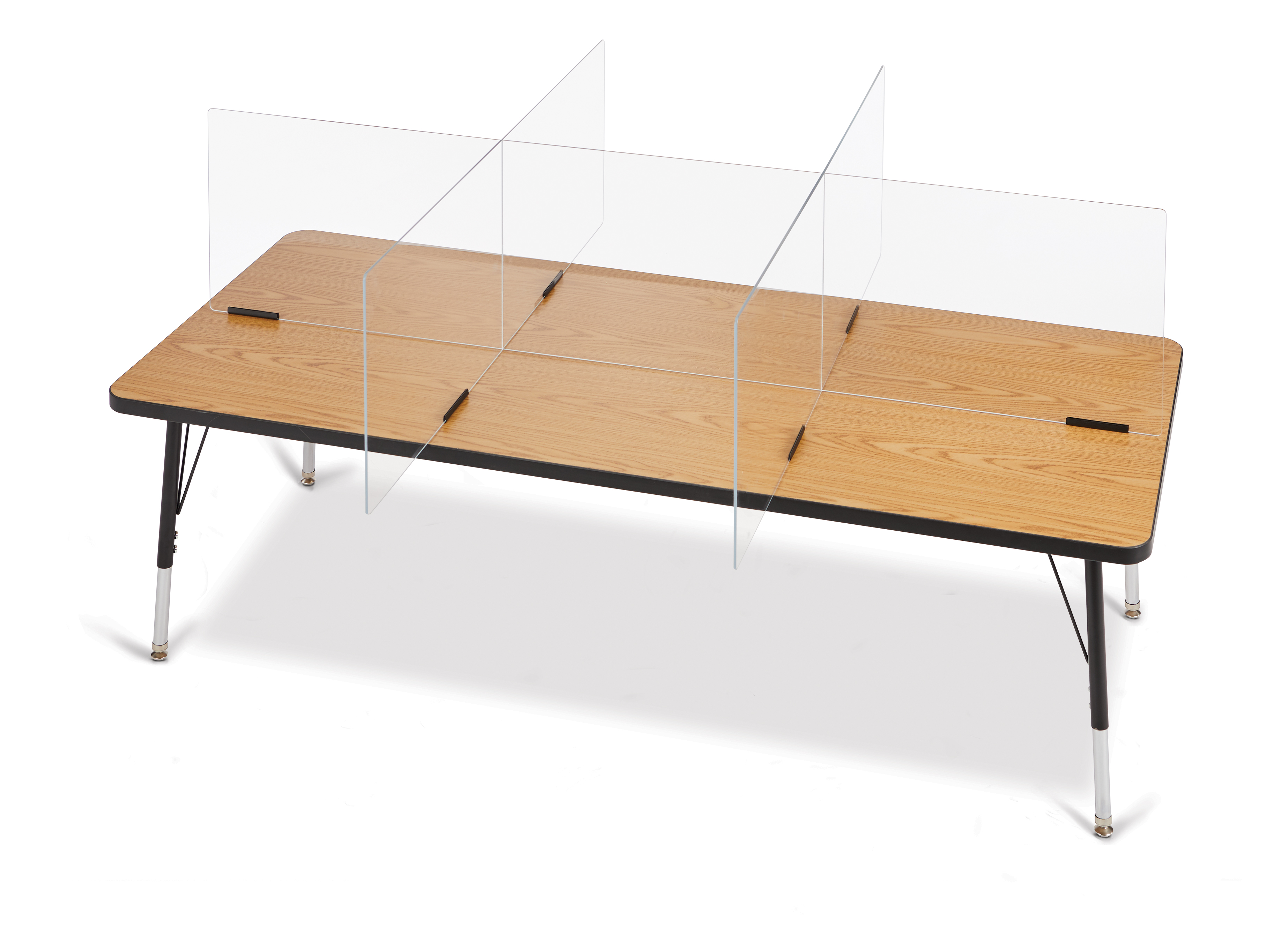 Jonti-Craft® See-Thru Table Divider Shields - 6 Station - 70.5" x 47.5" x 16"