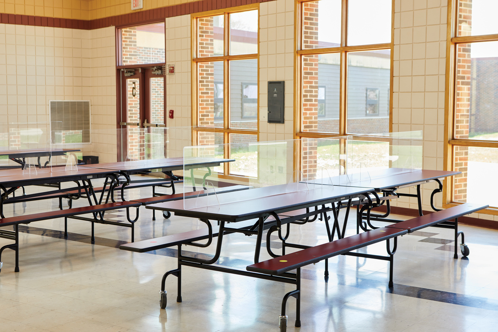 Jonti-Craft® See-Thru Table Divider Shields - Center Divider - 71.5" x 12" x 24"