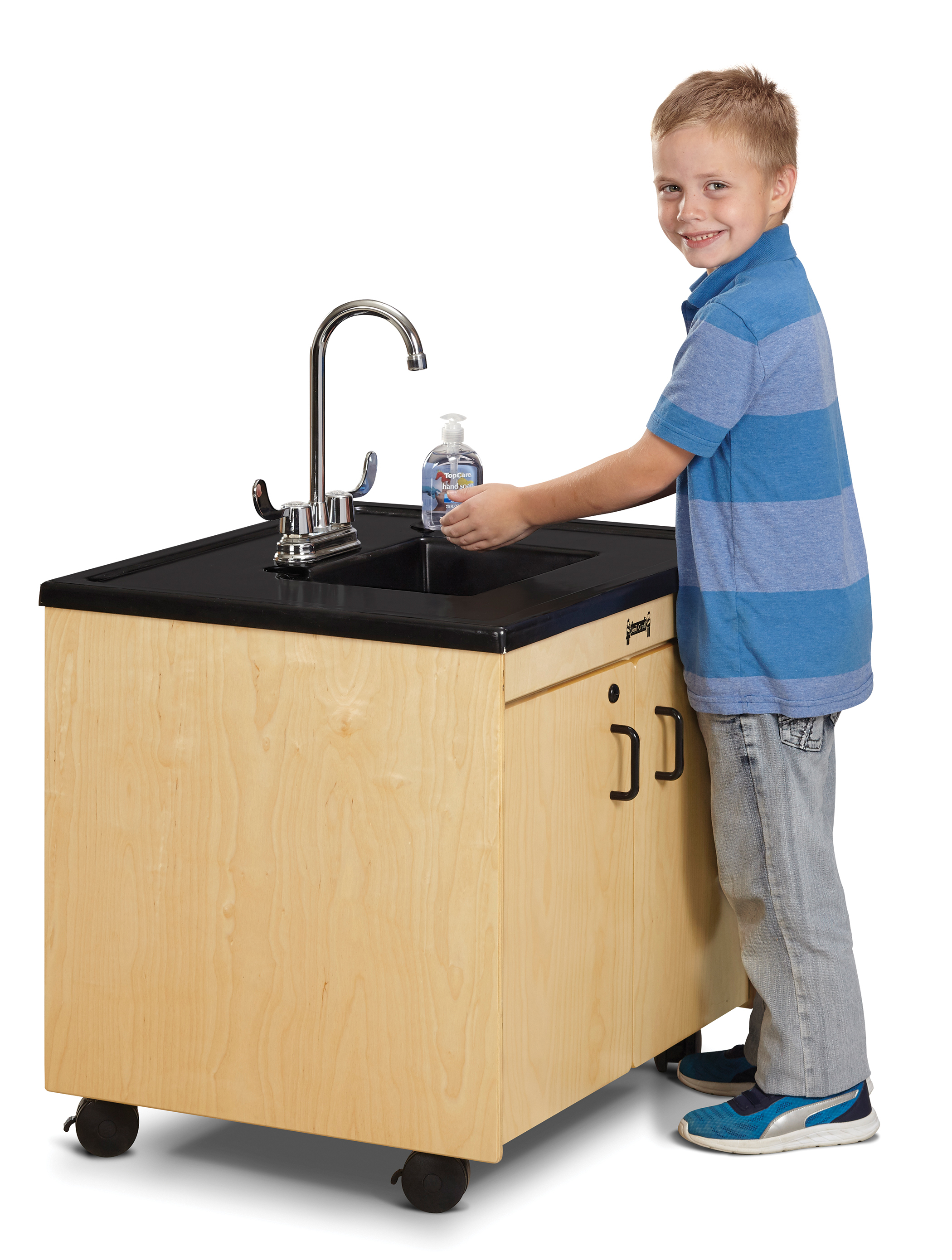 Jonti-Craft® Clean Hands Helper without Heater - 26" Counter - Plastic Sink