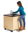 Jonti-Craft® Clean Hands Helper Portable Sink – Nonelectric - 26" Counter - Plastic Sink