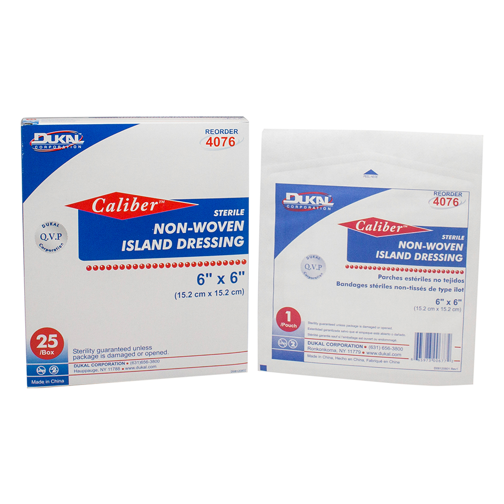 Dukal 6 x 6 inch Island Dressing, 100/Pack