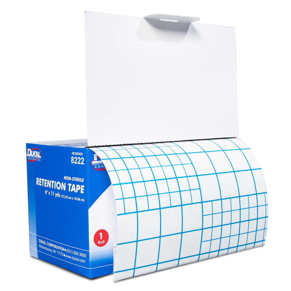 Dukal 6 inch x 11 yds Retention Tape, 4/Pack