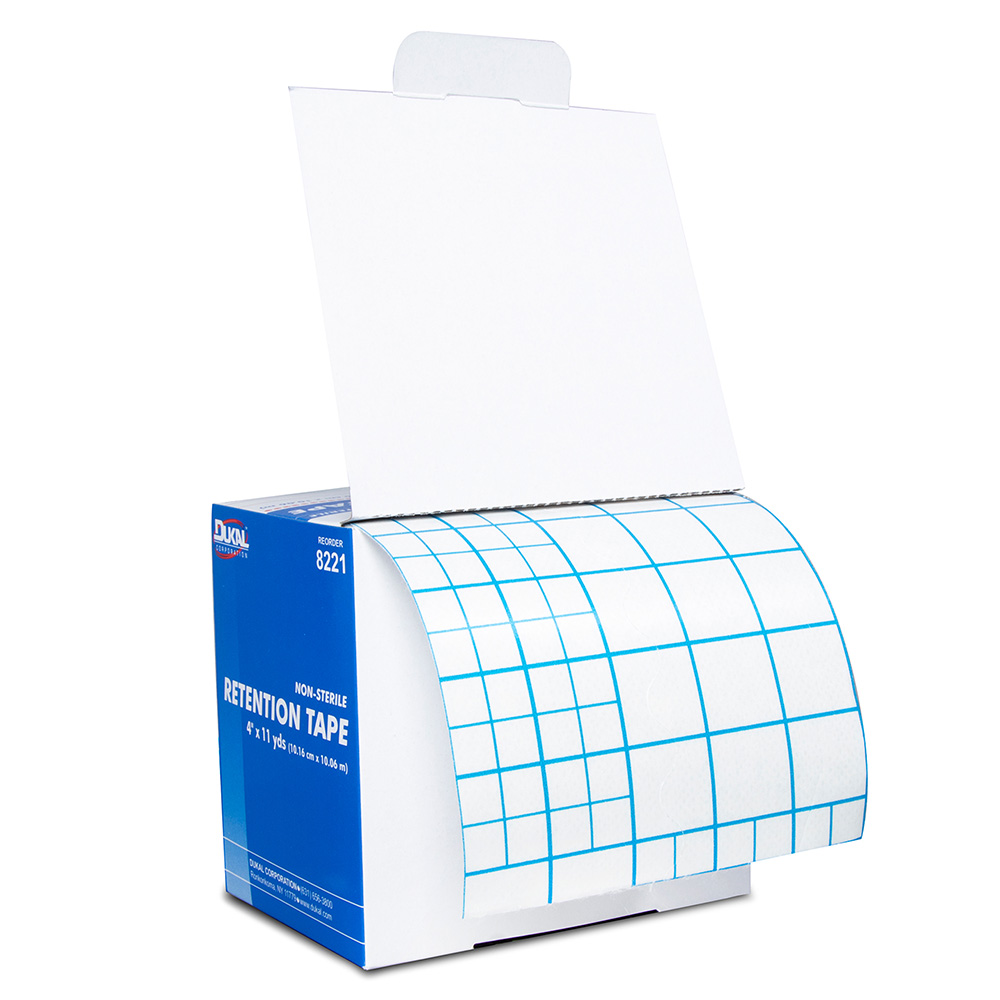 Dukal 4 inch x 11 yds Retention Tape, 6/Pack