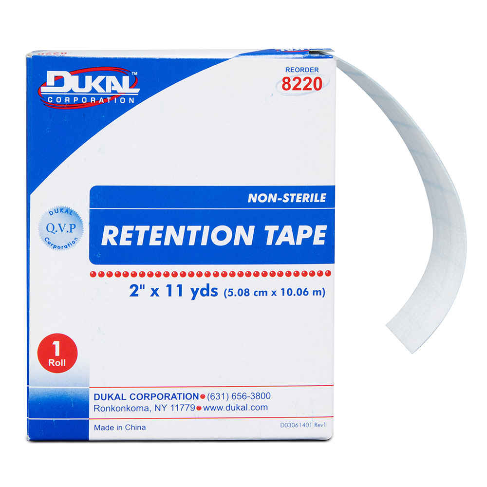 Dukal 2 inch x 11 yds Retention Tape, 10/Pack