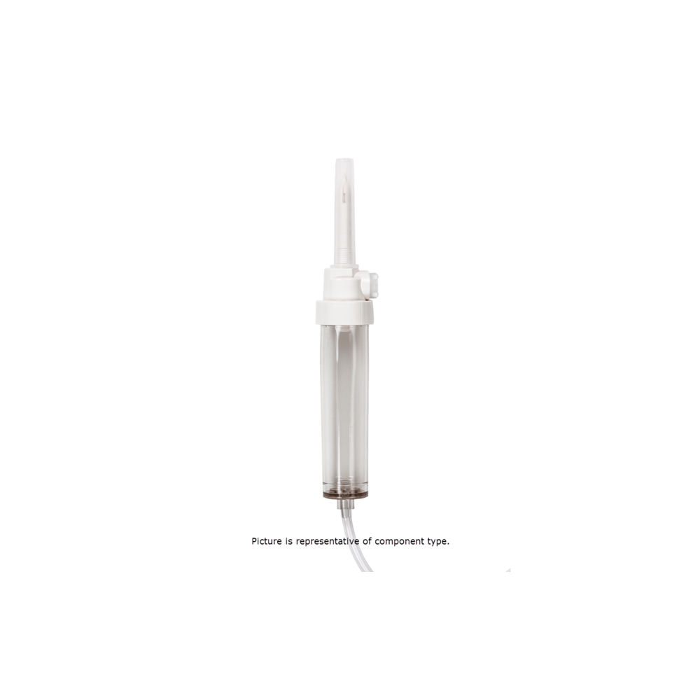 BD Alaris Non-Vented Blood Set with 180 Micron Filter, Low Sorbing Tubing Segment, (1) 65 inch Needle-Free Valve and 2-Piece Male Luer Lock, 10/Pack