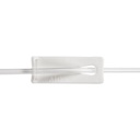 BD Alaris Microbore Tubing with Pressure Sensing Disc and Fixed Male Luer Lock, 100/Pack