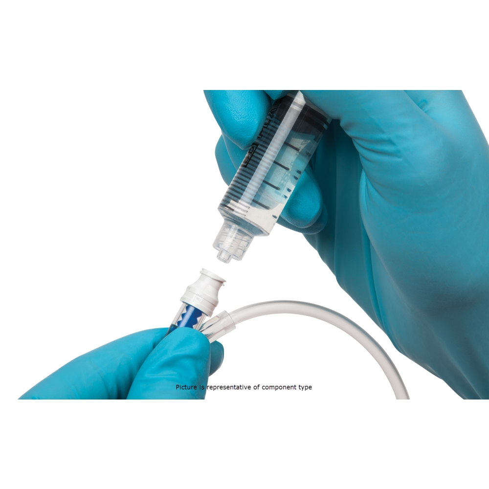 BD Alaris Non-Vented Blood Set with 180 Micron Filter, Low Sorbing Tubing Segment, (1) 65 inch Needle-Free Valve and 2-Piece Male Luer Lock, 10/Pack