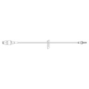 BD Minibore 7 inch Pressure Rated Extension Set with Maxplus Clear Needleless Connector, Non-Removable Slide Clamp and Male Spin Lock, 50/Pack