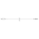 BD 14 inch Minibore Extension Set with Maxplus Clear Needleless Connector, Removable Slide Clamp and Male Spin Lock, 50/Pack