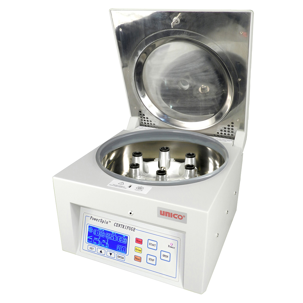 Unico Powerspin 6 Place Variable Speed DX Centrifuge Horizontal Rotor, 110V, 6 x 15ml Capacity