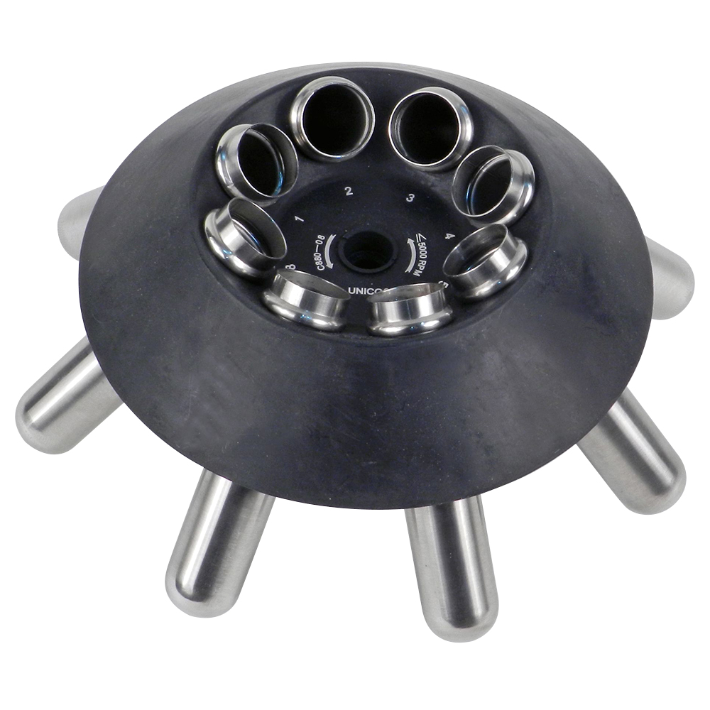 Unico Powerspin 8 Place Fixed Angle 24 Place Microhematocrit and 24 Place Microcentrifuge Rotors, 110V