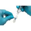 BD Pressure Rated T-Connector Extension Set with Removable Maxplus Clear Needleless Connector, Pinch Clamp and Male Spin Lock, 50/Pack