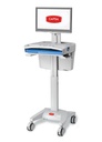 Capsa M40 Non-Powered Computing Medical Cart Workstation w/Laptop Configuration