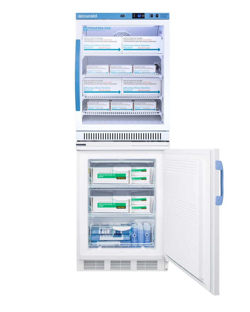 24" Wide All-Refrigerator/All-Freezer Combination